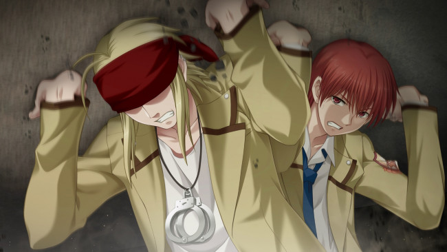 Обои картинки фото аниме, angel beats, персонажи