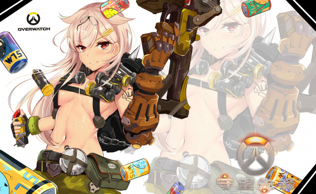 Обои картинки фото аниме, kantai collection, оружие, девушка