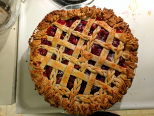 Картинка еда пироги пай вишневый