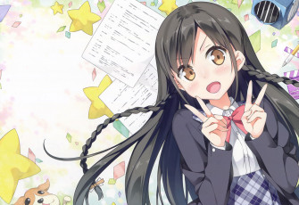 Картинка аниме kantoku+ artbook koi suru kanojo no bukiyou na butai