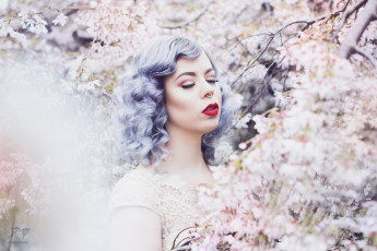 Картинка девушки -unsort+ лица +портреты девушка модель фон волосы стиль