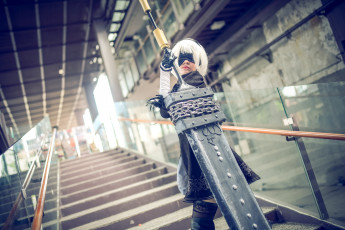 Картинка разное cosplay+ косплей девушка образ оружие