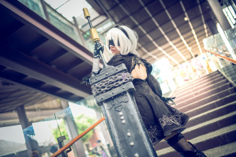 Картинка разное cosplay+ косплей девушка образ оружие