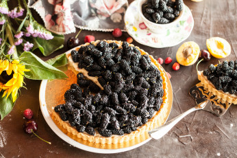 Картинка еда пироги фрукты выпечка начинка ягоды пирог