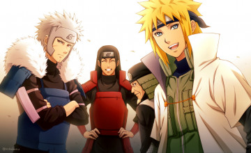 Картинка аниме naruto хокаге парни