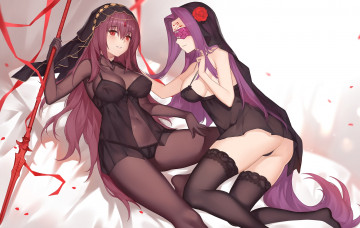 Картинка аниме fate stay+night фон взгляд девушки