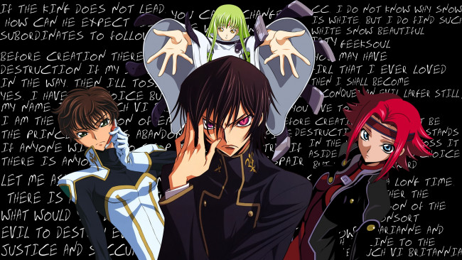 Обои картинки фото аниме, code geass, персонажи