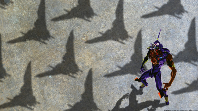 Обои картинки фото аниме, evangelion, neon, genesis