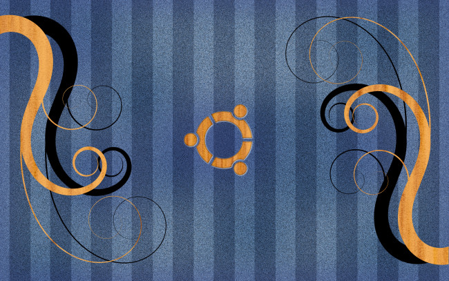 Обои картинки фото компьютеры, ubuntu linux, логотип, фон