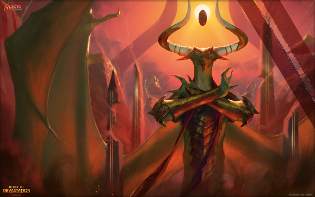 Обои картинки фото magic,  the gathering - hour of devastation, видео игры, карточная, action, hour, of, devastation, ролевая, the, gathering