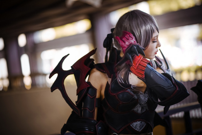 Обои картинки фото разное, cosplay , косплей, девушка, образ, оружие