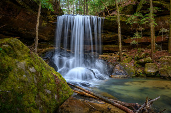 Картинка природа водопады простор