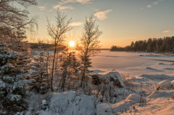 Картинка природа зима простор