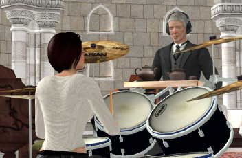 Картинка 3д+графика люди+ people девушка взгляд фон