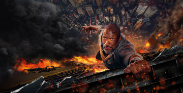 Картинка небоскрёб+ 2018 кино+фильмы skyscraper дуэйн джонсон криминал небоскреб триллер movie