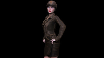 Картинка 3д+графика люди+ people девушка взгляд фон