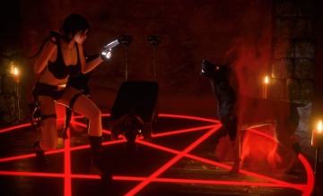 Картинка 3д+графика фантазия+ fantasy девушка взгляд фон