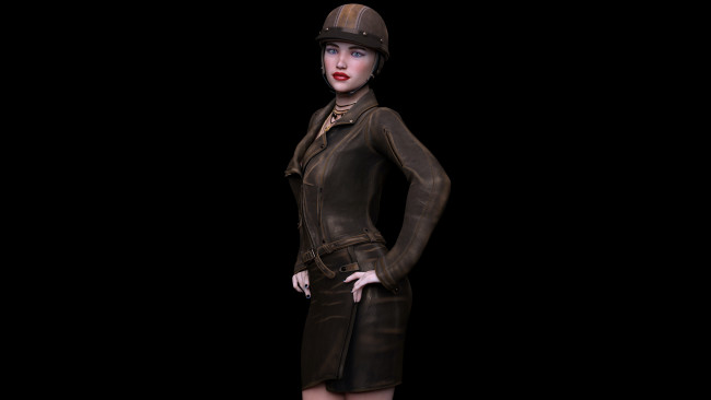 Обои картинки фото 3д графика, люди , people, девушка, взгляд, фон