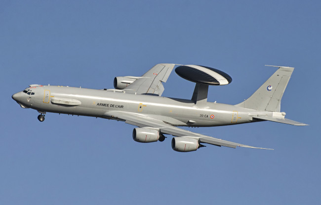 Обои картинки фото boeing e3f, авиация, боевые самолёты, ввс