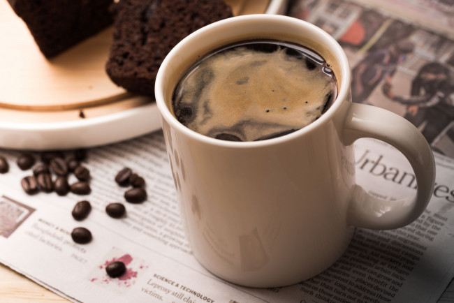 Обои картинки фото еда, кофе,  кофейные зёрна, снедь