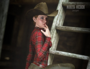 Картинка 3д+графика люди+ people фон взгляд девушка