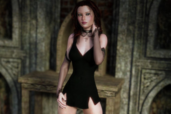 Картинка 3д+графика люди+ people фон взгляд девушка