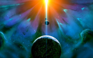 Картинка космос арт звезды галактика планета вселенная