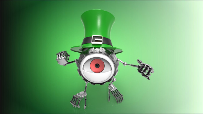 Обои картинки фото видео игры, portal 2, глаз, цилиндр, фон, игрушка