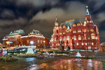 Картинка города москва+ россия архитектура государственный исторический музей москва