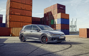 Картинка volkswagen+golf+gti+clubsport+45 +2021 автомобили volkswagen эктерьер вид спереди контейнер хэтбек фольцваген тюнинг гольф