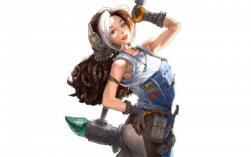 Картинка фэнтези девушки девушка фартук инструменты