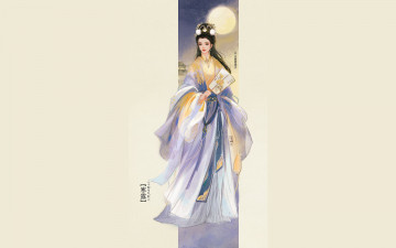 Картинка рисованное люди девушка веер