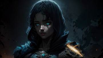 Картинка фэнтези девушки нейросети графика нейроарт ai art нейронные сети рисунки нейро искусство