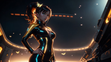 Картинка фэнтези девушки нейросети графика нейроарт ai art нейронные сети рисунки нейро искусство