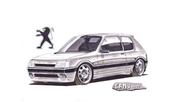 обоя 295808, рисованное, авто, мото, автомобиль