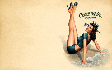 Картинка battlestations+midway видео+игры battlestations +midway девушка топ шорты маска море