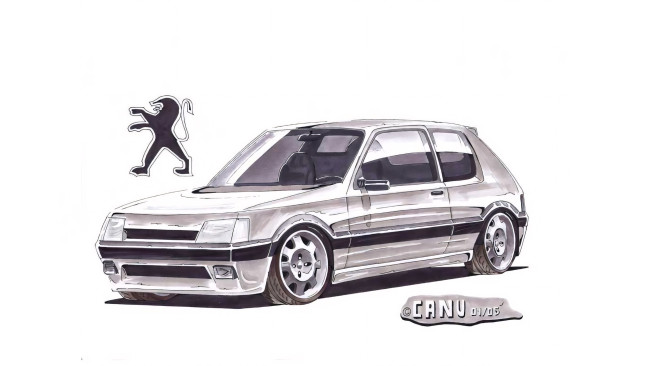 Обои картинки фото 295808, рисованное, авто, мото, автомобиль