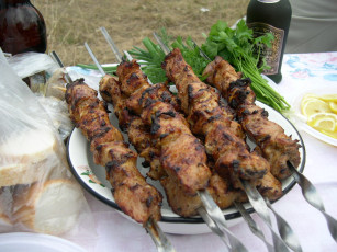 обоя еда, шашлык, барбекю