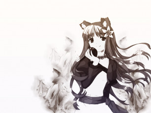 Картинка аниме spice and wolf