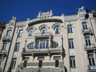 Картинка рижский югендстиль города рига латвия