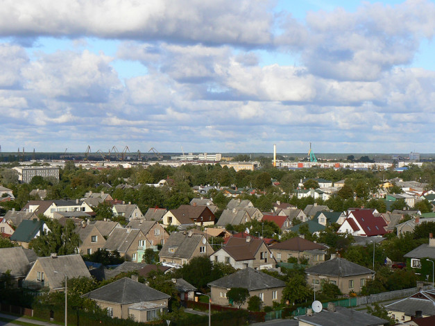 Обои картинки фото вентспилс, города, панорамы