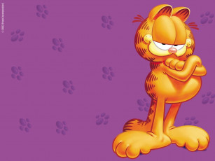 обоя garfield, мультфильмы