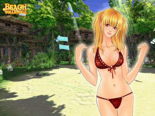 Обои картинки фото beach, volleyball, online, видео, игры
