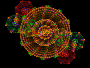 Картинка 3д графика fractal фракталы абстракция