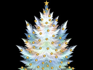 Картинка 3д графика holidays праздники абстракция ёлка