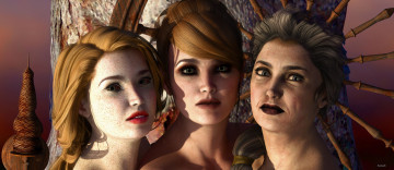 Картинка 3д графика portraits портрет девушки