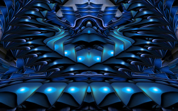 Картинка 3д графика fractal фракталы абстракция