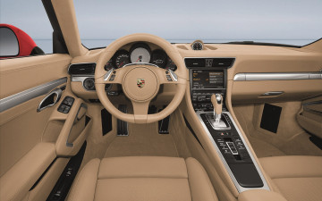 Картинка porsche 911 carrera 2012 автомобили спидометры торпедо
