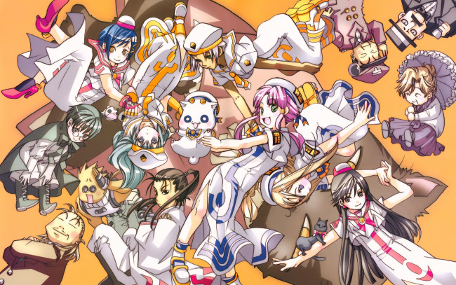 Обои картинки фото аниме, aria, девушки