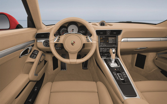 Обои картинки фото porsche, 911, carrera, 2012, автомобили, спидометры, торпедо
